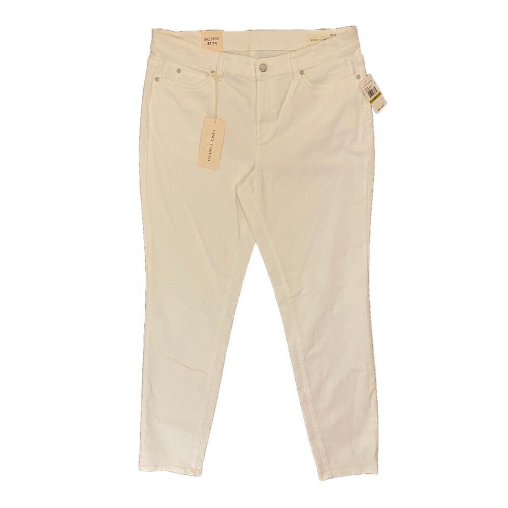 Vince Camuto Women's Skinny Jeans Size 32 / 14 Ultra White Stretch NWT $69